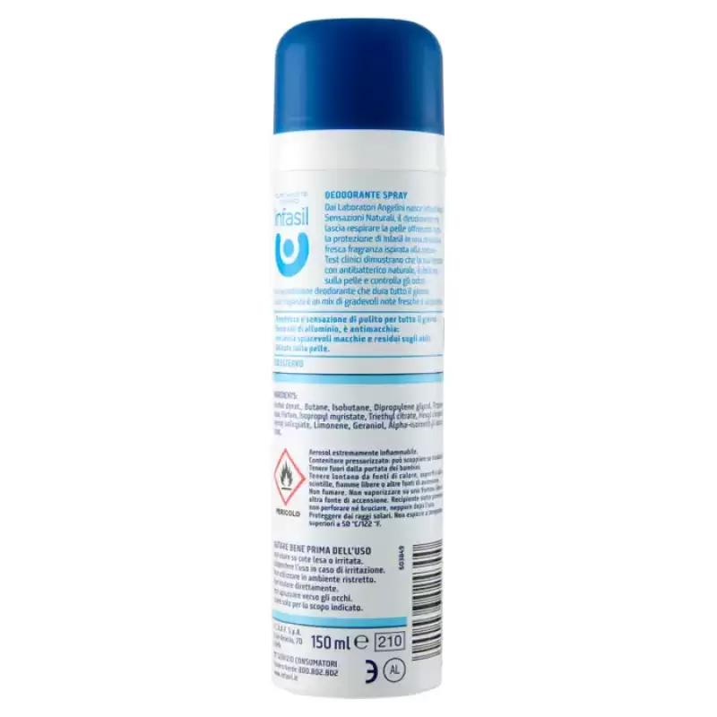 Infasil Deodorant Spray Neutral Natural Sensations Marine Fragrance 150 ml Bax 6 buc.